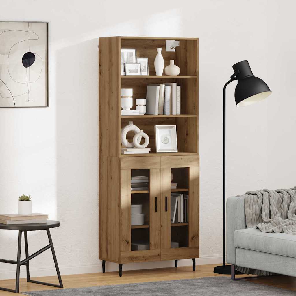 Highboard 2 stk. Artisan Egetræ 69,5 x 32,5 x 180 cm