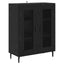 Highboard 2 stk. Sort eg 69,5 x 32,5 x 180 cm Konstrueret træ