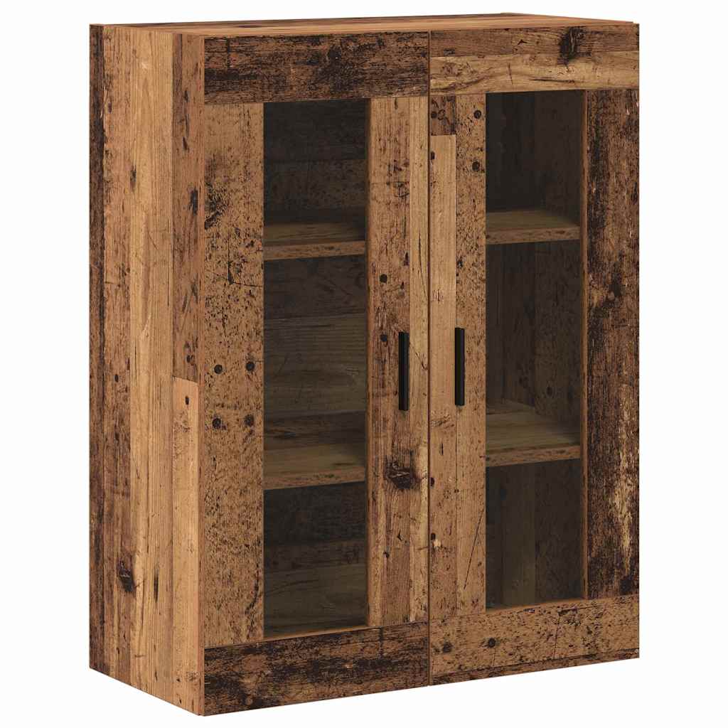 Highboard 2 stk. Gammelt træ 69,5 x 34 x 180 cm Konstrueret træ