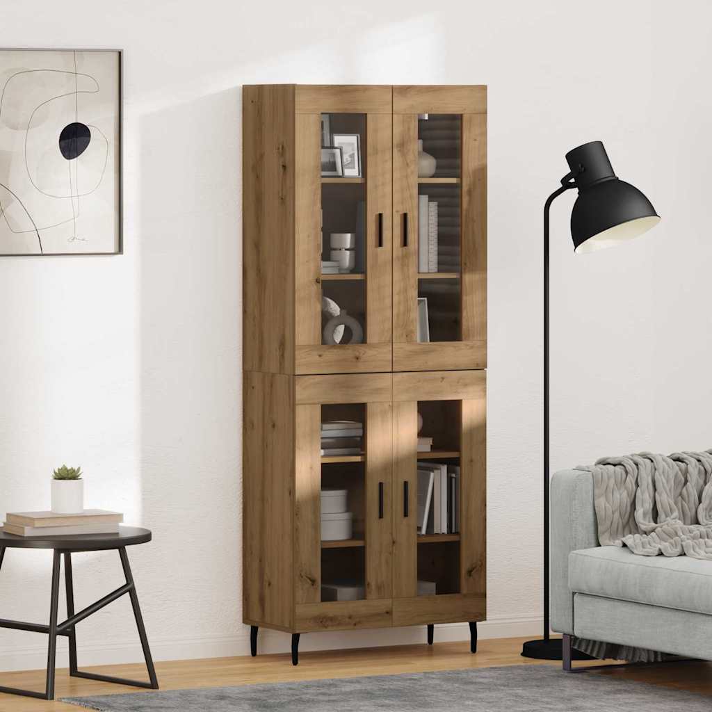 Highboard 2 stk. Artisan Egetræ 69,5 x 34 x 180 cm
