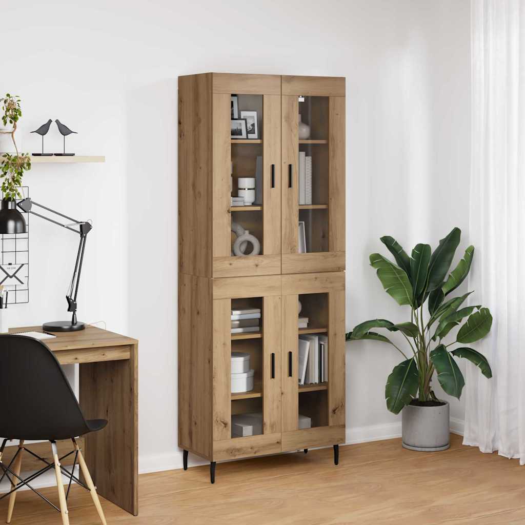Highboard 2 stk. Artisan Egetræ 69,5 x 34 x 180 cm