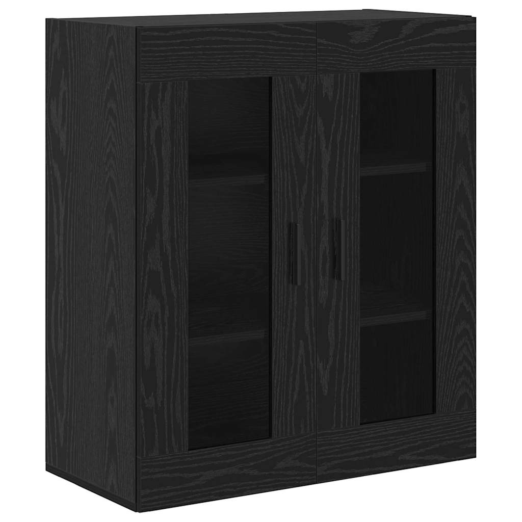 Highboard 2 stk. Sort eg 69,5 x 34 x 180 cm Konstrueret træ