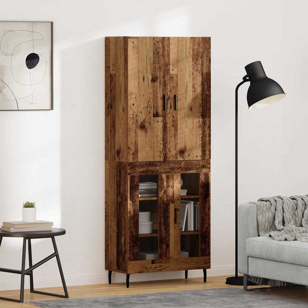 Highboard Gammelt træ 69,5 x 34 x 180 cm Konstrueret træ