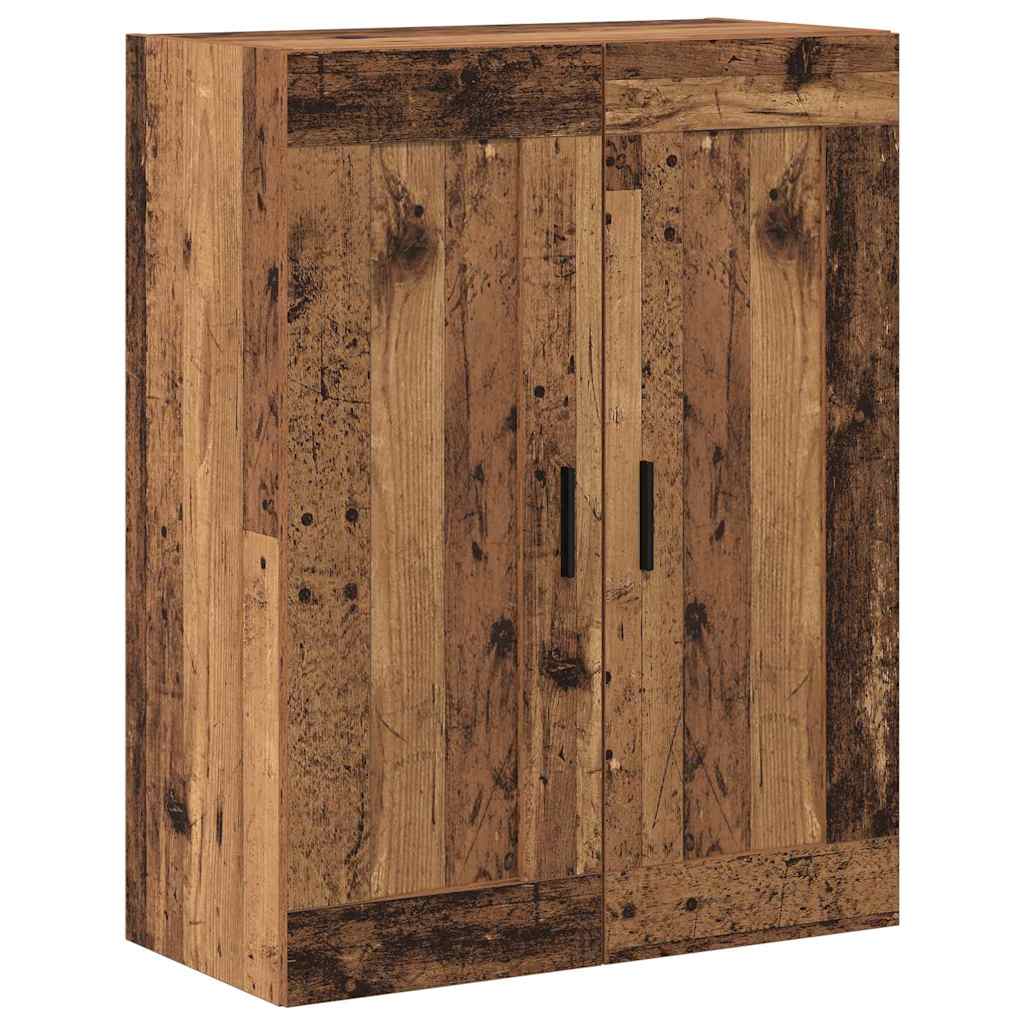Highboard 2 stk. Gammelt træ 69,5 x 34 x 180 cm Konstrueret træ