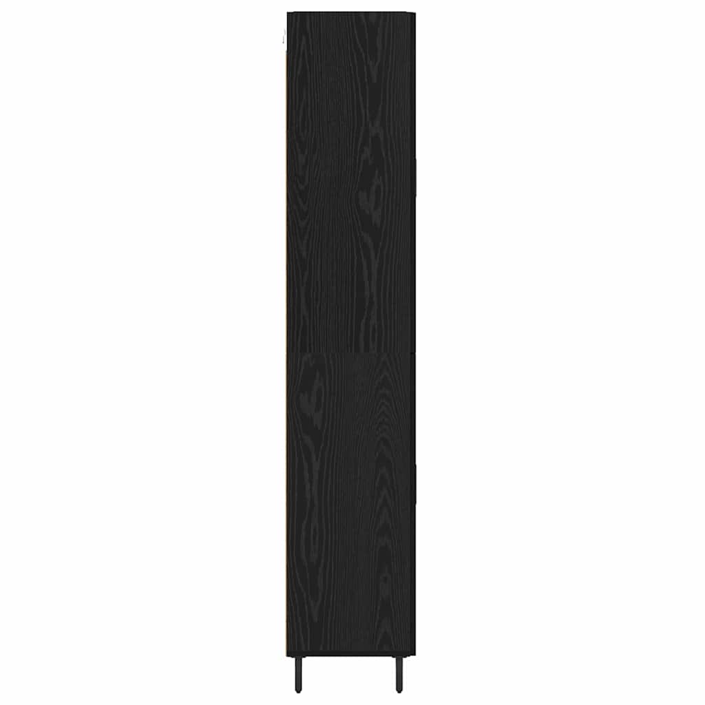 Highboard 2 stk. Sort eg 69,5 x 34 x 180 cm Konstrueret træ