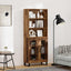 Highboard 2 stk. Gammelt træ 69,5 x 34 x 180 cm