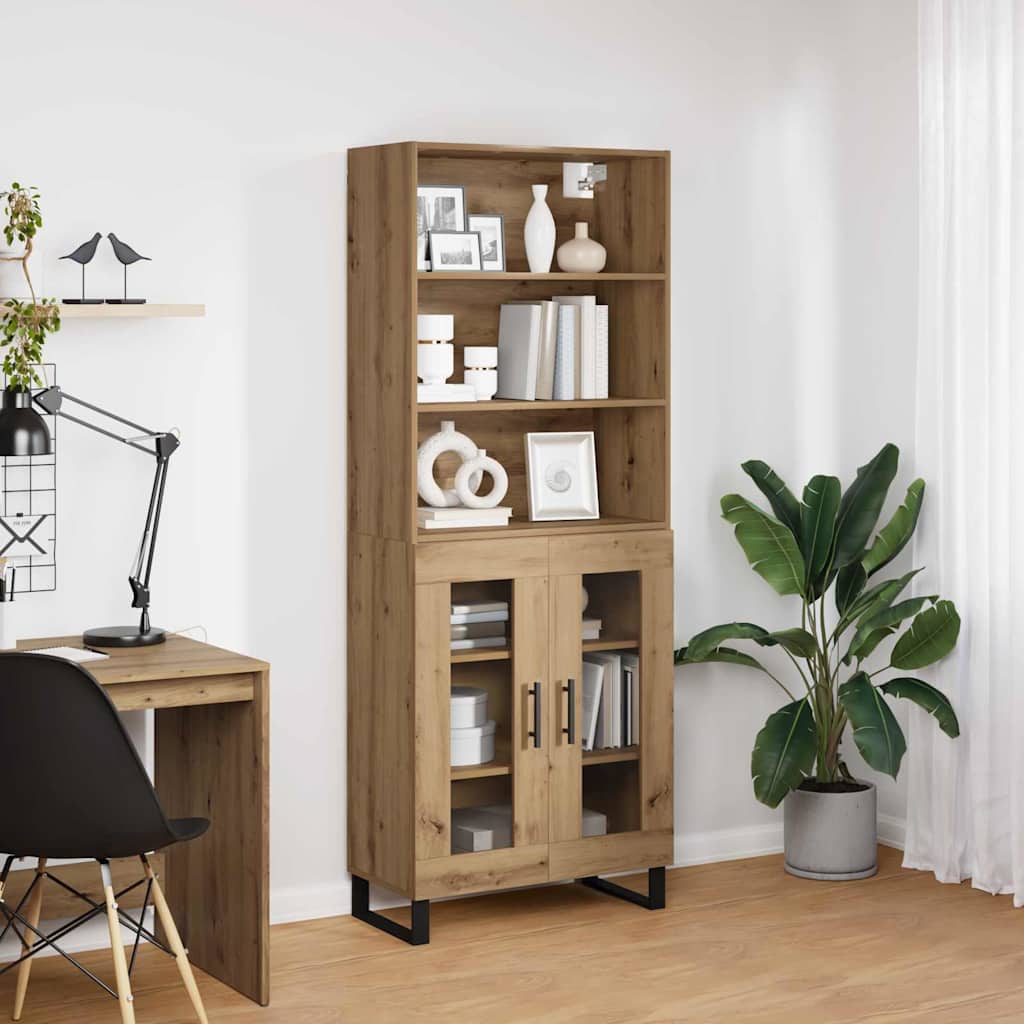 Highboard 2 stk. Artisan Egetræ 69,5 x 34 x 180 cm