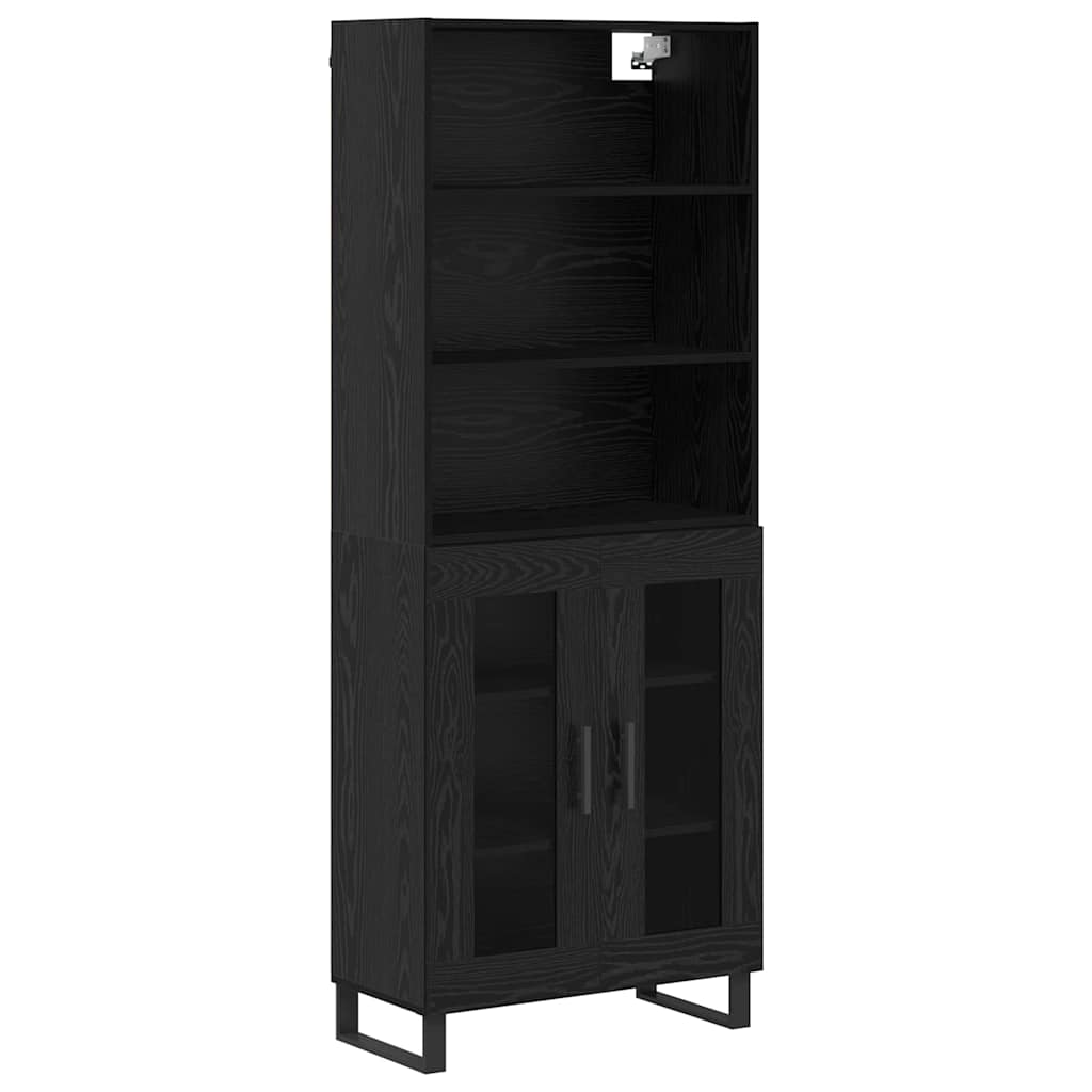 Highboard 2 stk. Sort eg 69,5 x 34 x 180 cm