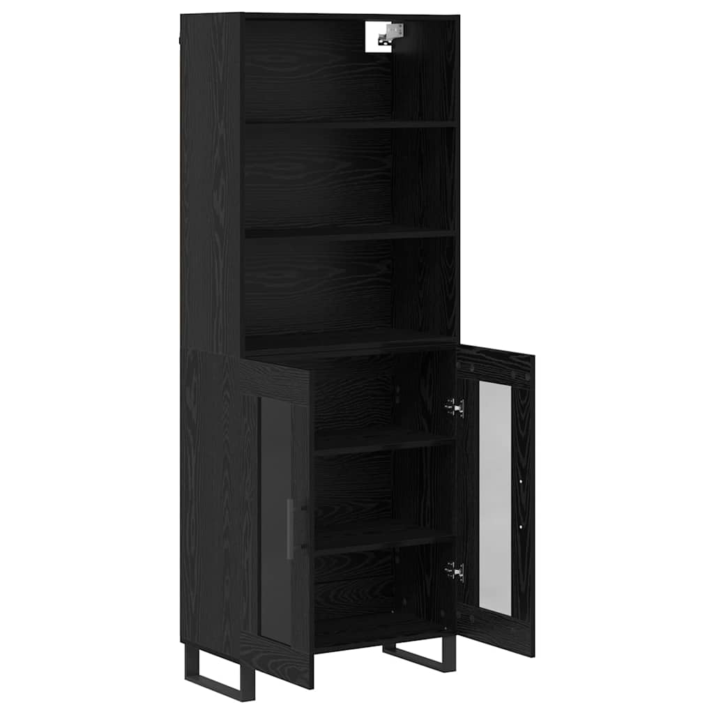 Highboard 2 stk. Sort eg 69,5 x 34 x 180 cm