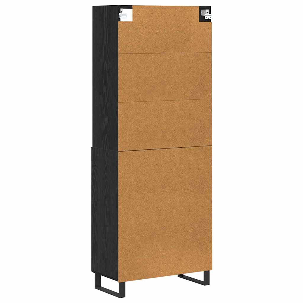 Highboard 2 stk. Sort eg 69,5 x 34 x 180 cm