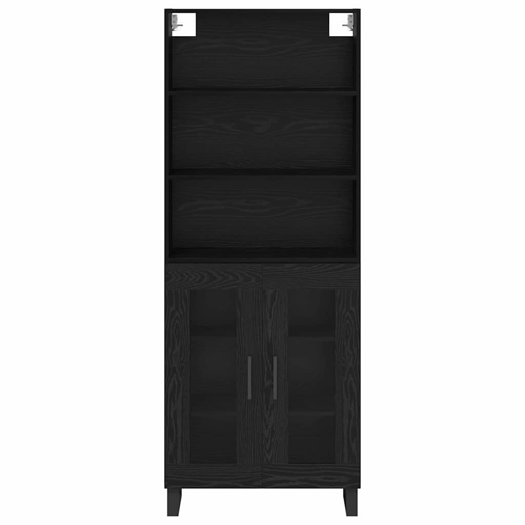 Highboard 2 stk. Sort eg 69,5 x 34 x 180 cm