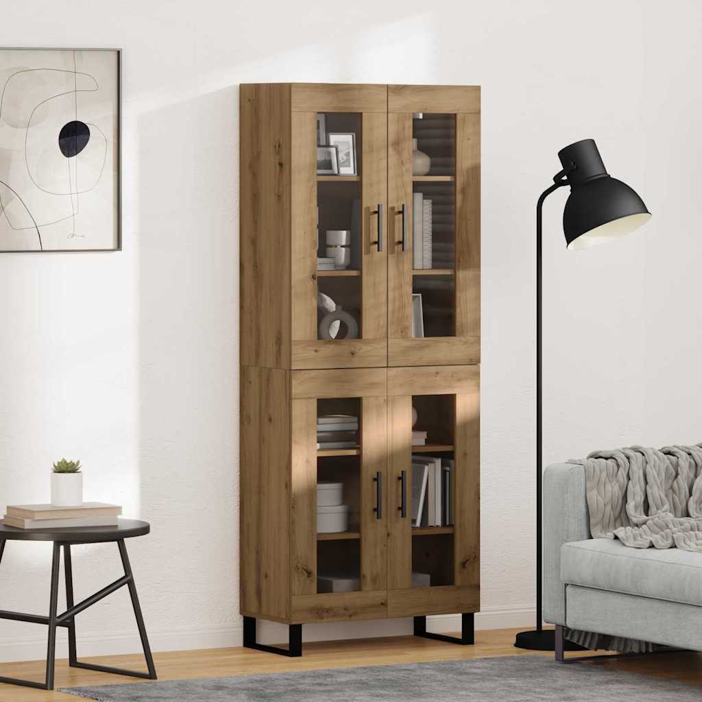 Highboard 2 stk. Artisan Egetræ 69,5 x 34 x 180 cm