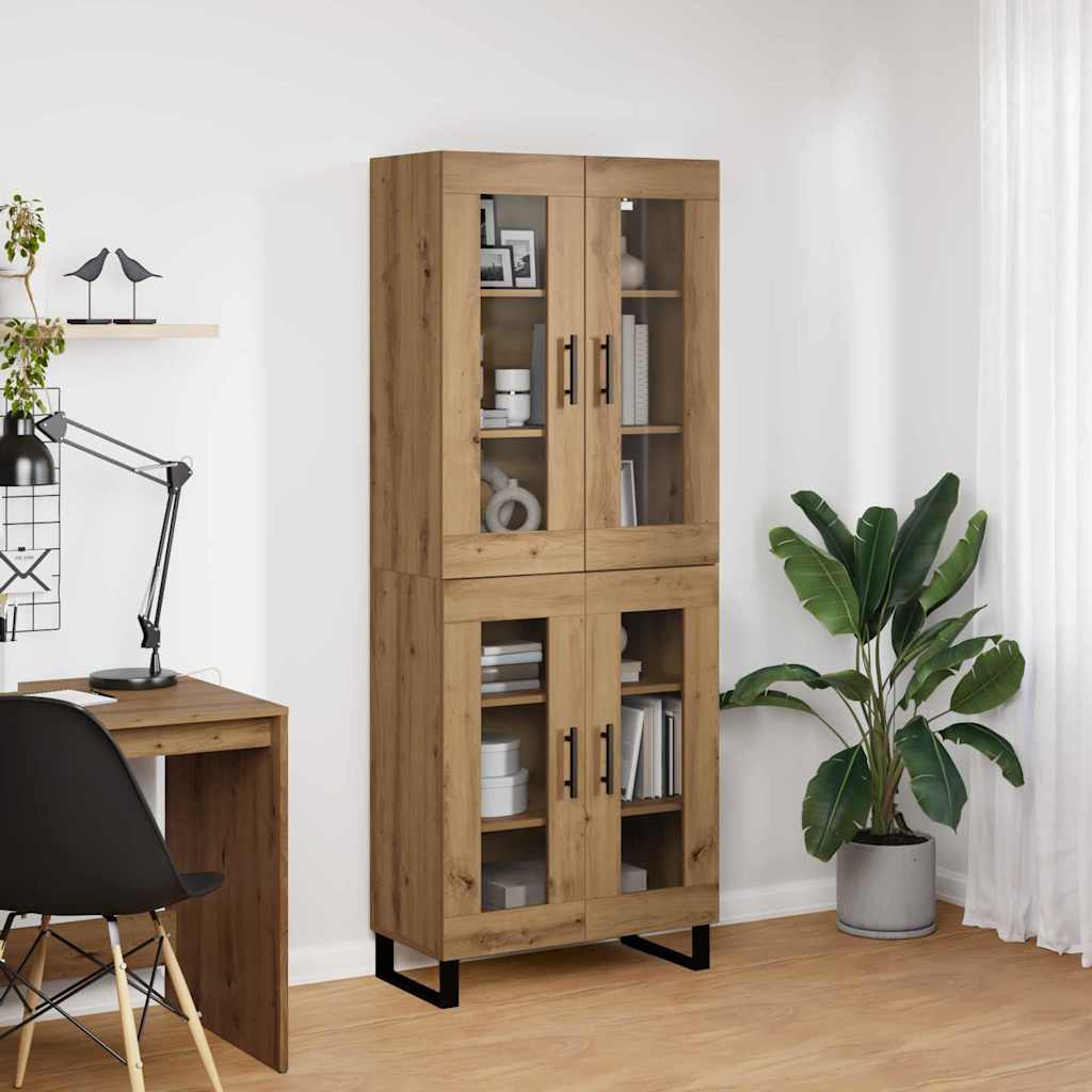 Highboard 2 stk. Artisan Egetræ 69,5 x 34 x 180 cm