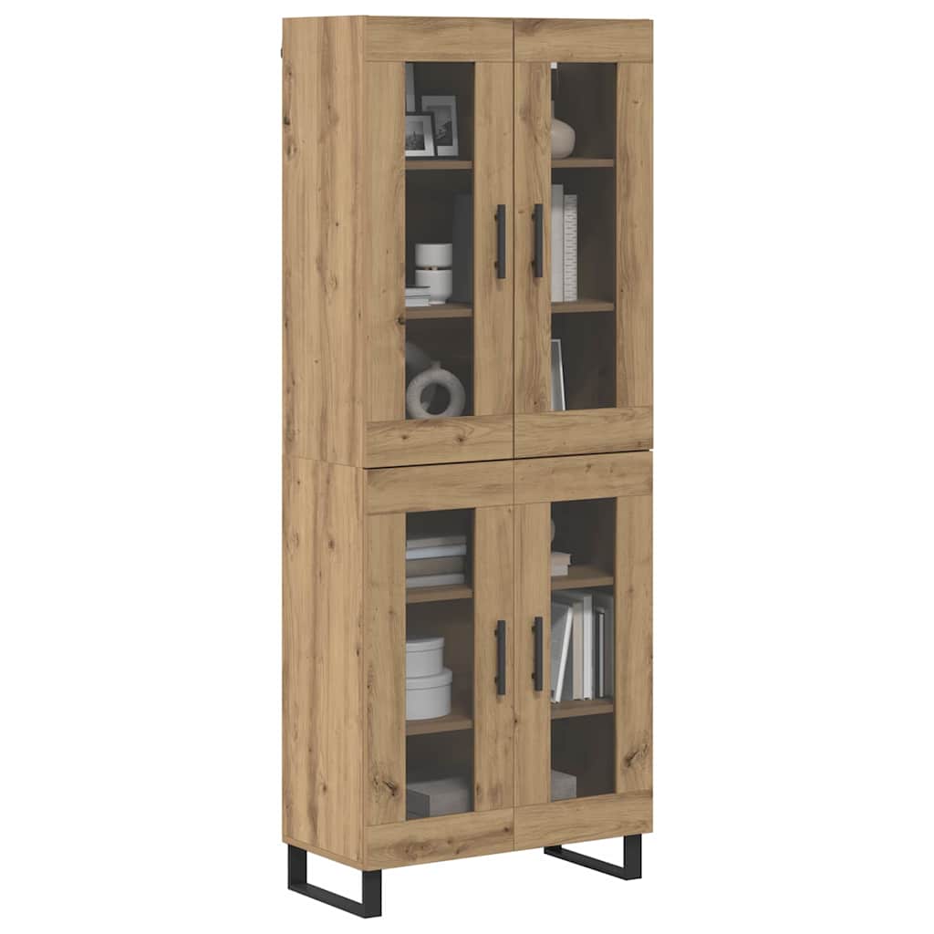 Highboard 2 stk. Artisan Egetræ 69,5 x 34 x 180 cm