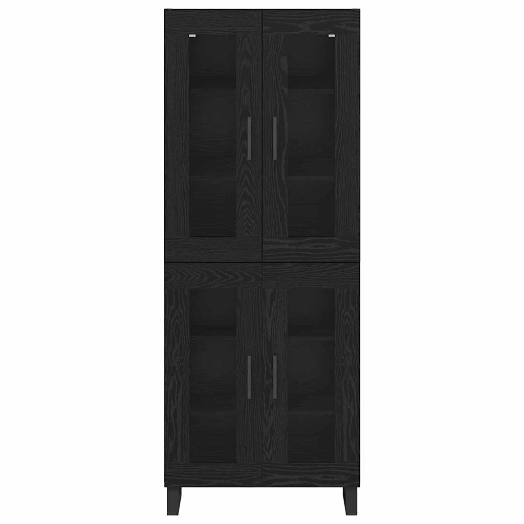 Highboard 2 stk. Sort eg 69,5 x 34 x 180 cm Konstrueret træ