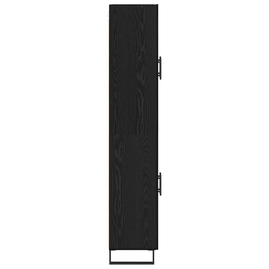 Highboard 2 stk. Sort eg 69,5 x 34 x 180 cm Konstrueret træ