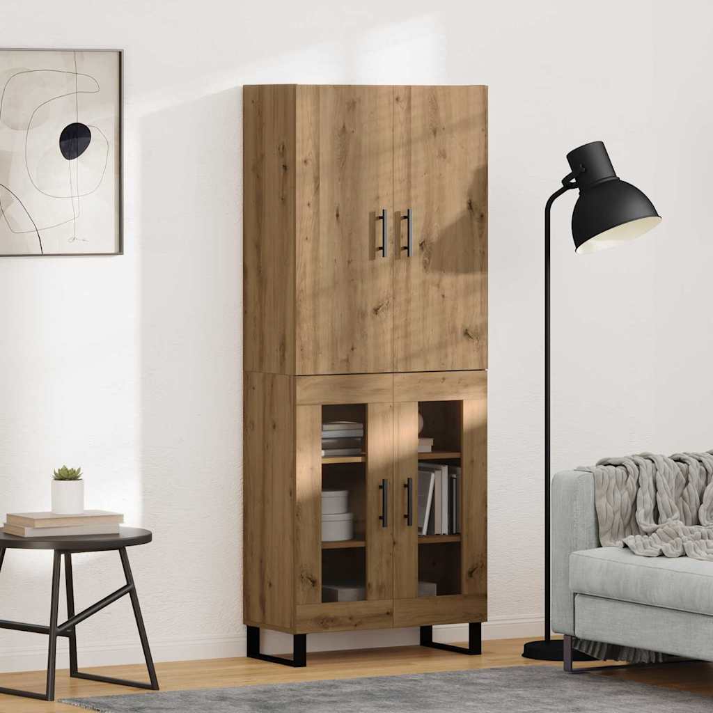 Highboard 2 stk. Artisan Egetræ 69,5 x 34 x 180 cm