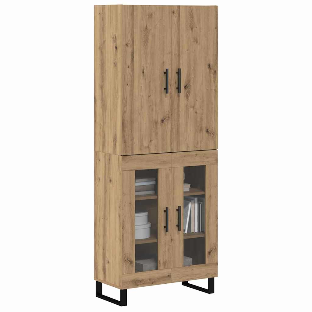 Highboard 2 stk. Artisan Egetræ 69,5 x 34 x 180 cm
