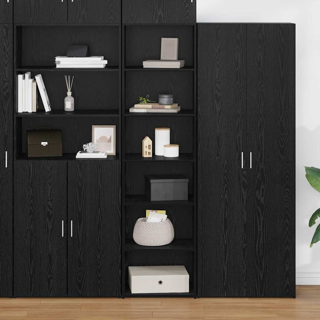 Kabinet Sort eg 50 x 41 x 185 cm Konstrueret træ