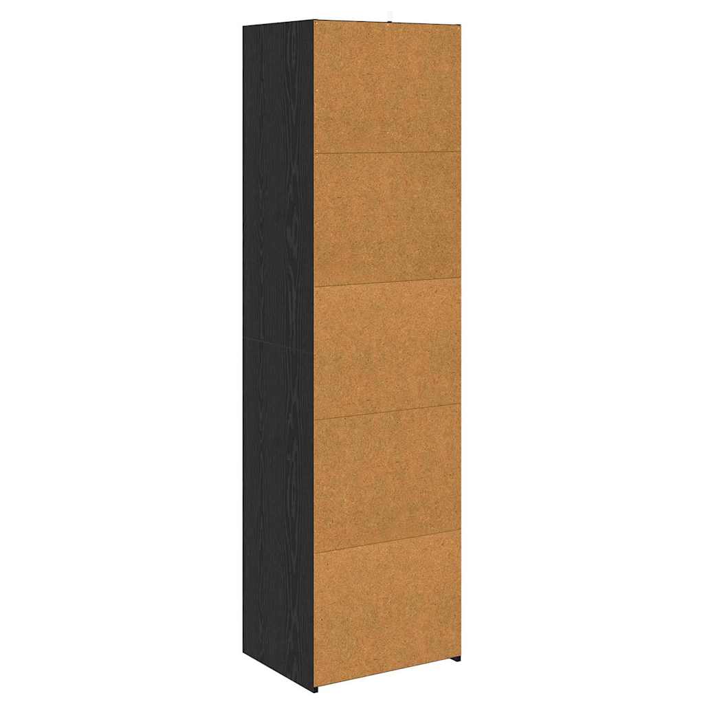 Kabinet Sort eg 50 x 41 x 185 cm Konstrueret træ