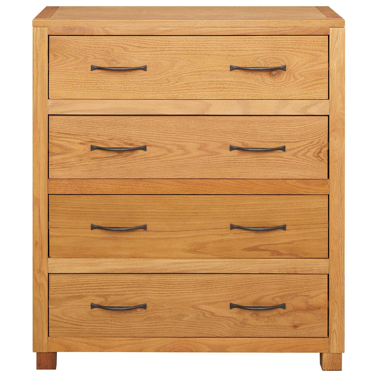 Kabinet med skuffe Brun 80 x 35 x 95 cm Massivt Eg Træ