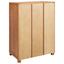 Garderobeskab med dør Brun 80 x 50 x 115 cm Massivt Eg Træ