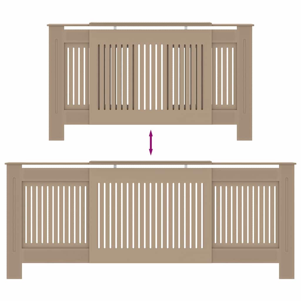 Radiatorcover 2 stk. Sonoma-eg 205 x 20,5 x 81,5cm