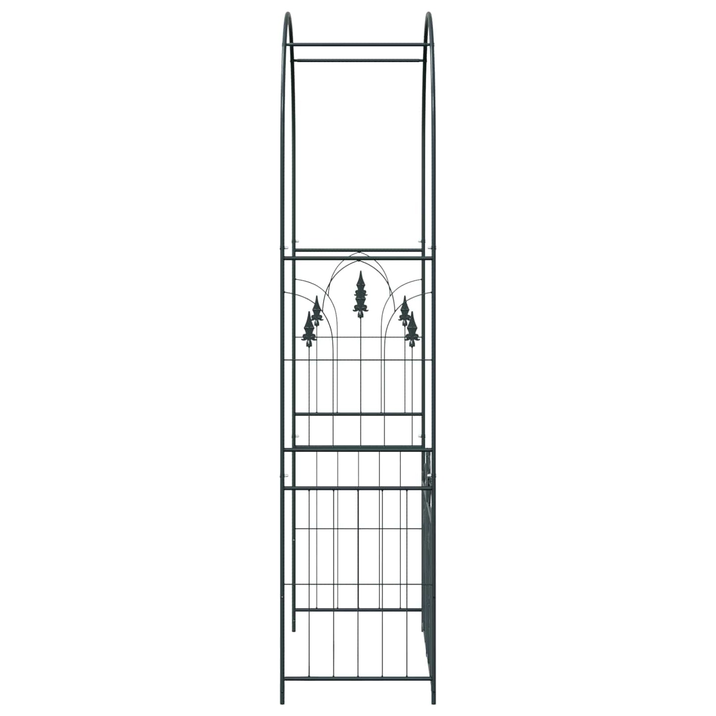 Havebue Sort 102 x 50 x 218 cm Stål