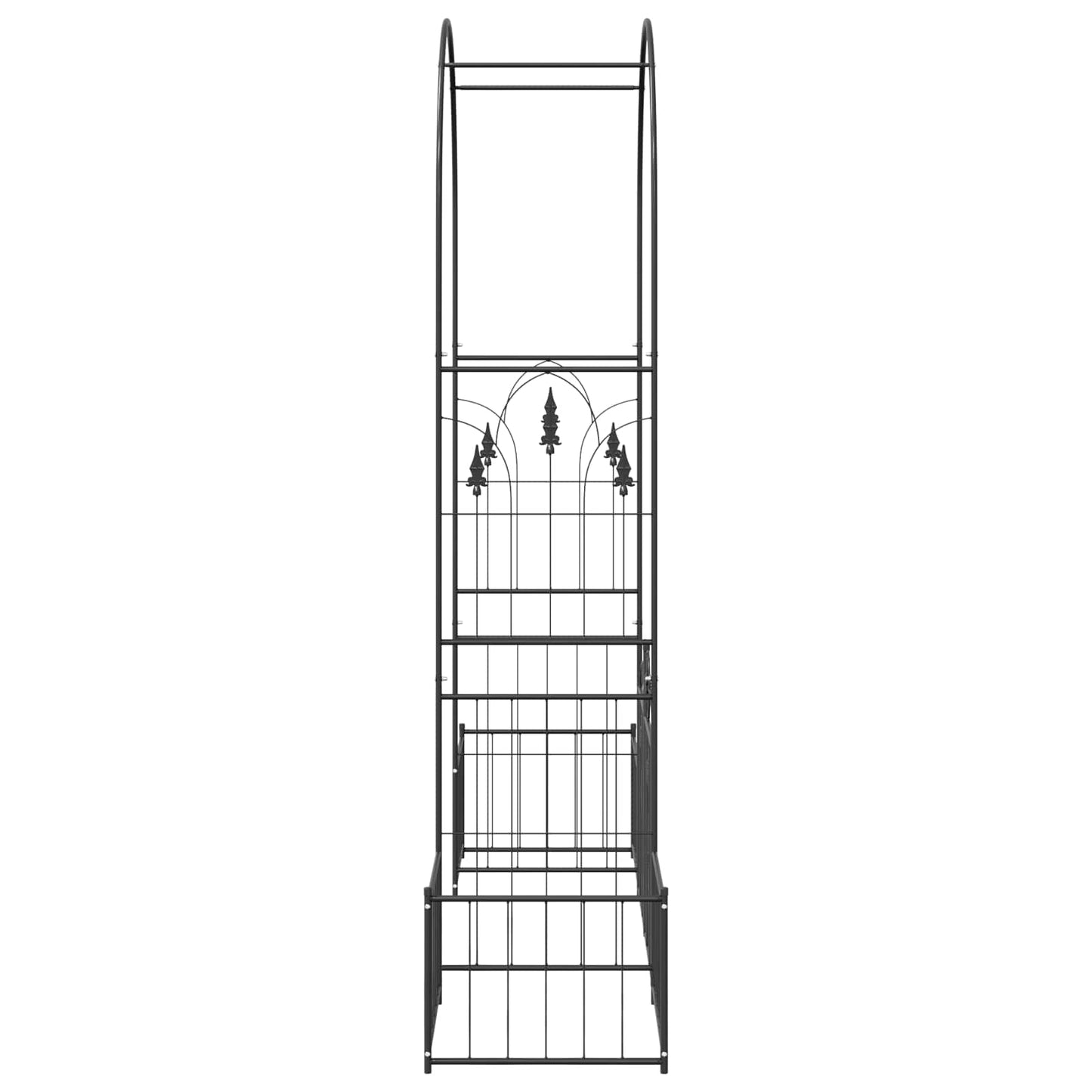 Havebue Sort 203 x 50 x 218 cm Stål