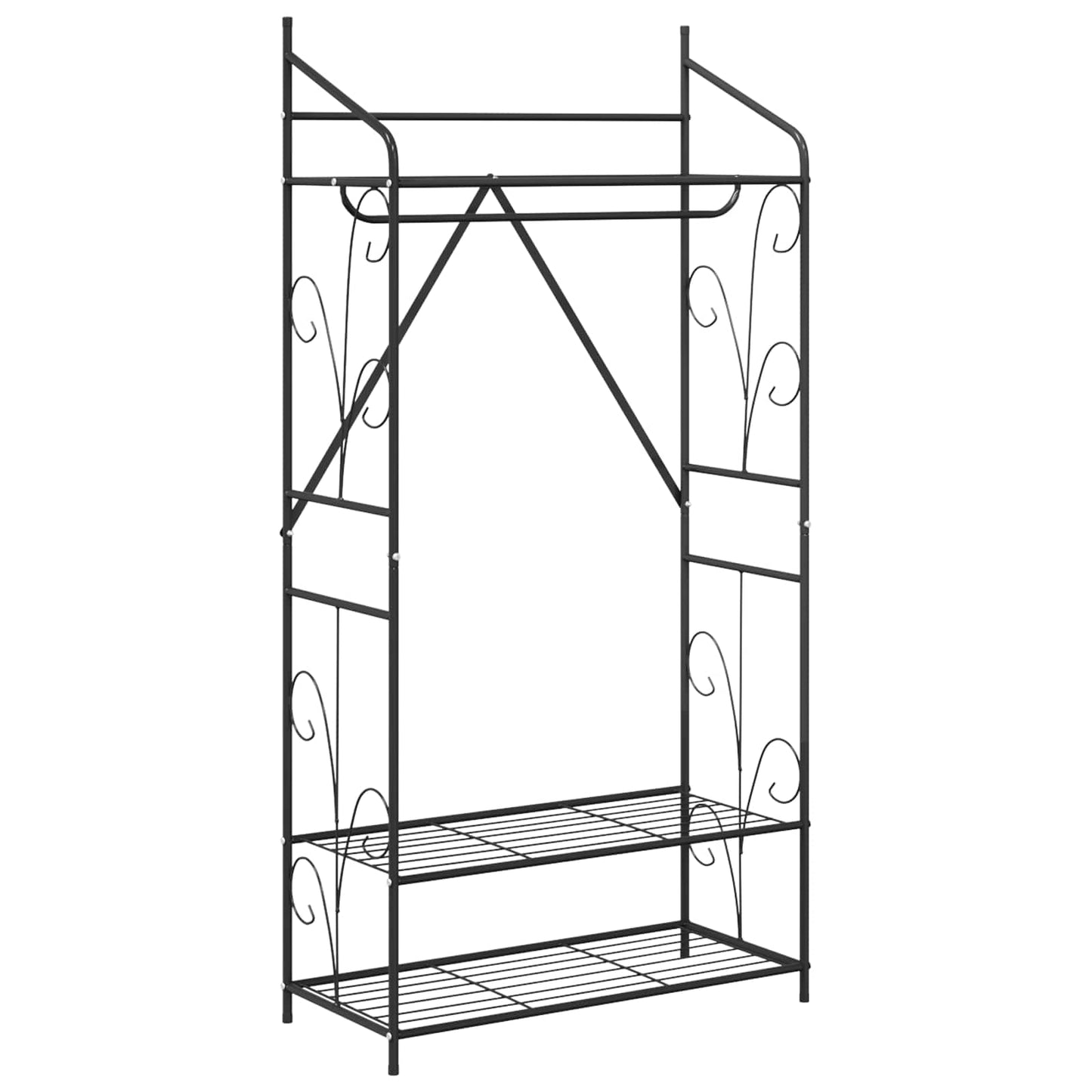 Åben Garderobe Ensfarvet 78 x 36 x 158 cm