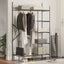 Åben Garderobe med hylde Sort 104,5 x 45 x 172 cm Stål
