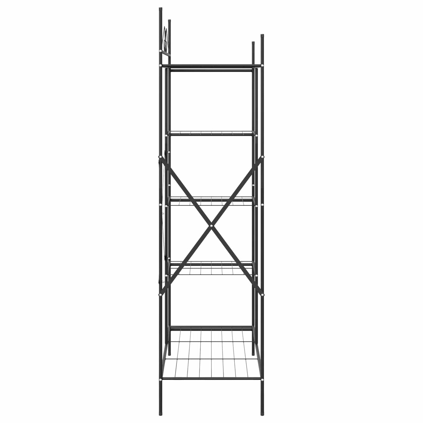 Åben Garderobe med hylde Sort 104,5 x 45 x 172 cm Stål