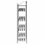 Åben Garderobe Sort 101 x 43 x 188 cm Stål