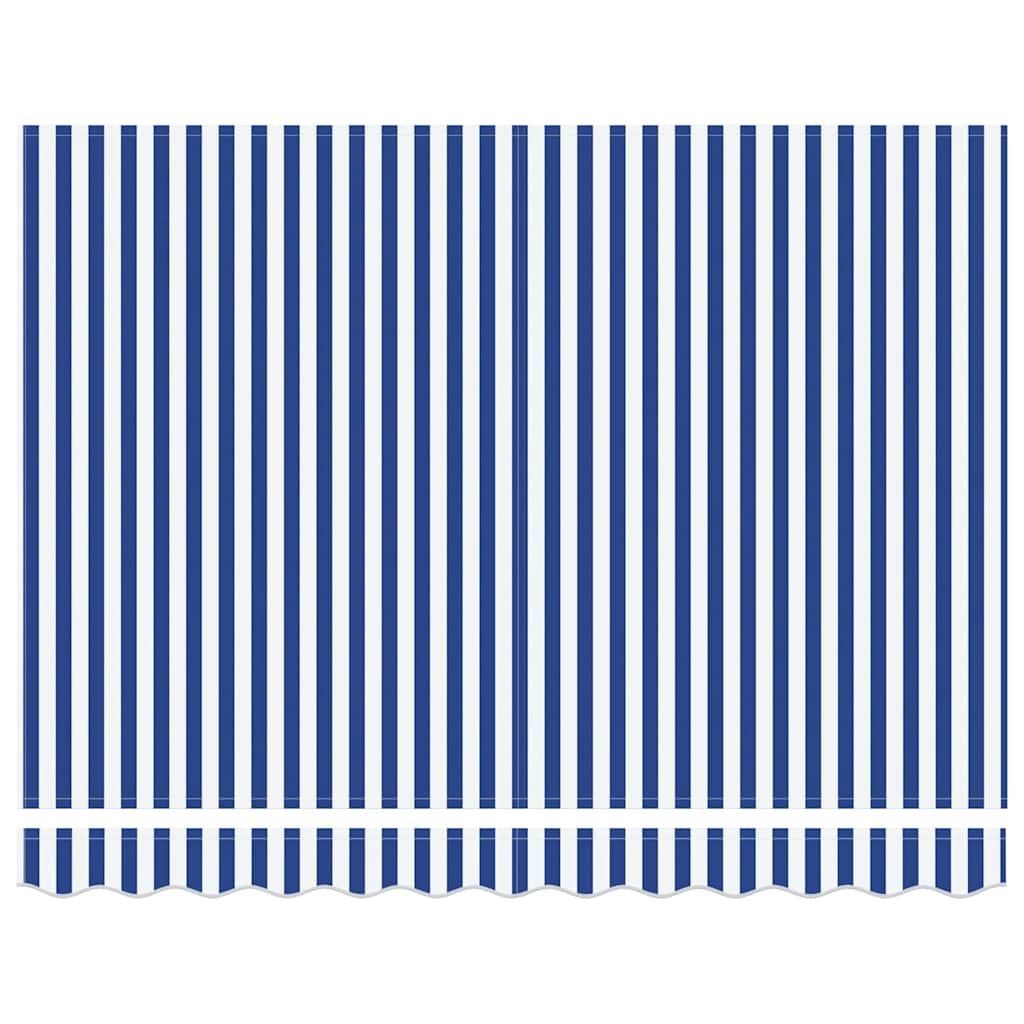 Udtrækkelig markise Blå og Hvid 350 x 250 cm
