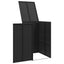Affaldsbin boks Sort 65 x 80 x 115 cm Polyethylen