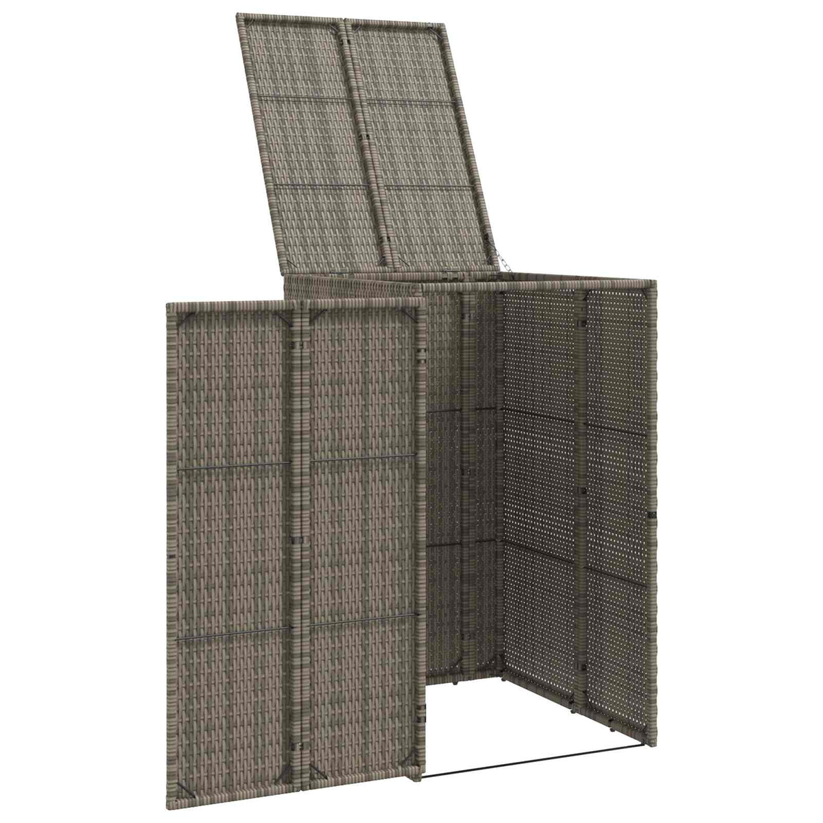 Affaldsbin boks Grå 65 x 80 x 115 cm Polyethylen