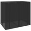 Affaldsbin boks 2 stk. Sort 130 x 80 x 115 cm Polyethylen