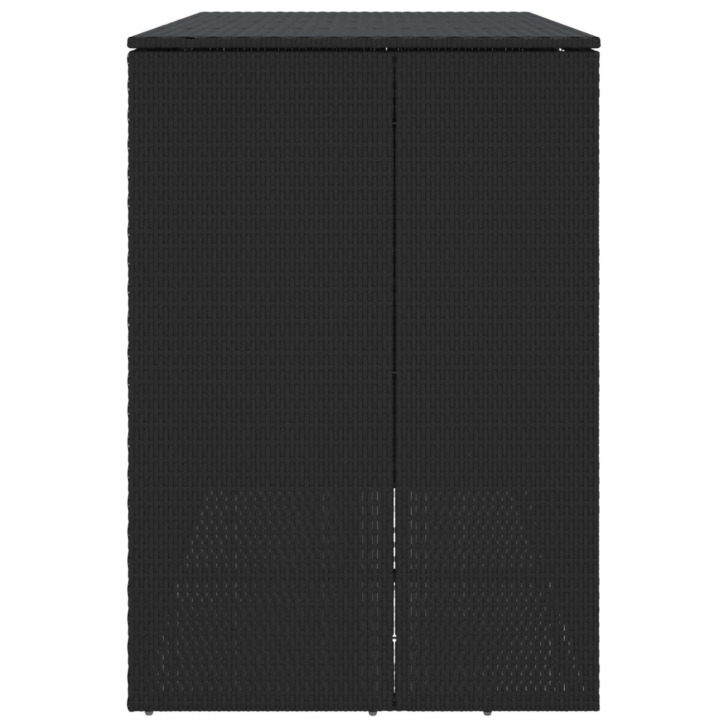 Affaldsbin boks 2 stk. Sort 130 x 80 x 115 cm Polyethylen