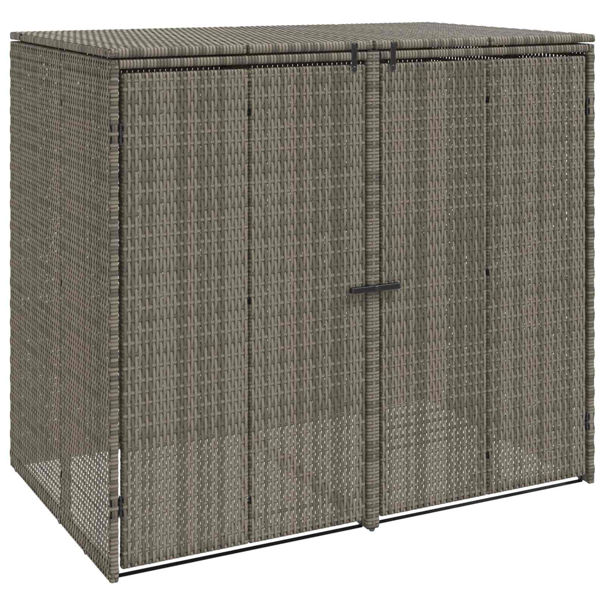 Affaldsbin boks 2 stk. Grå 130 x 80 x 115 cm Polyethylen