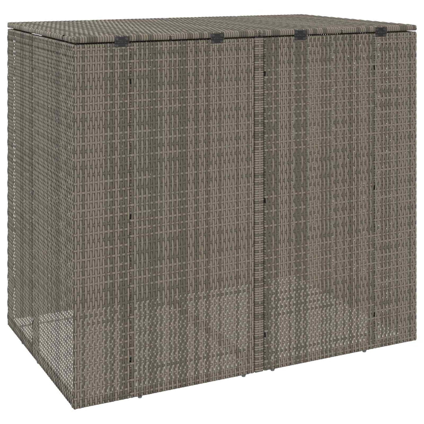 Affaldsbin boks 2 stk. Grå 130 x 80 x 115 cm Polyethylen