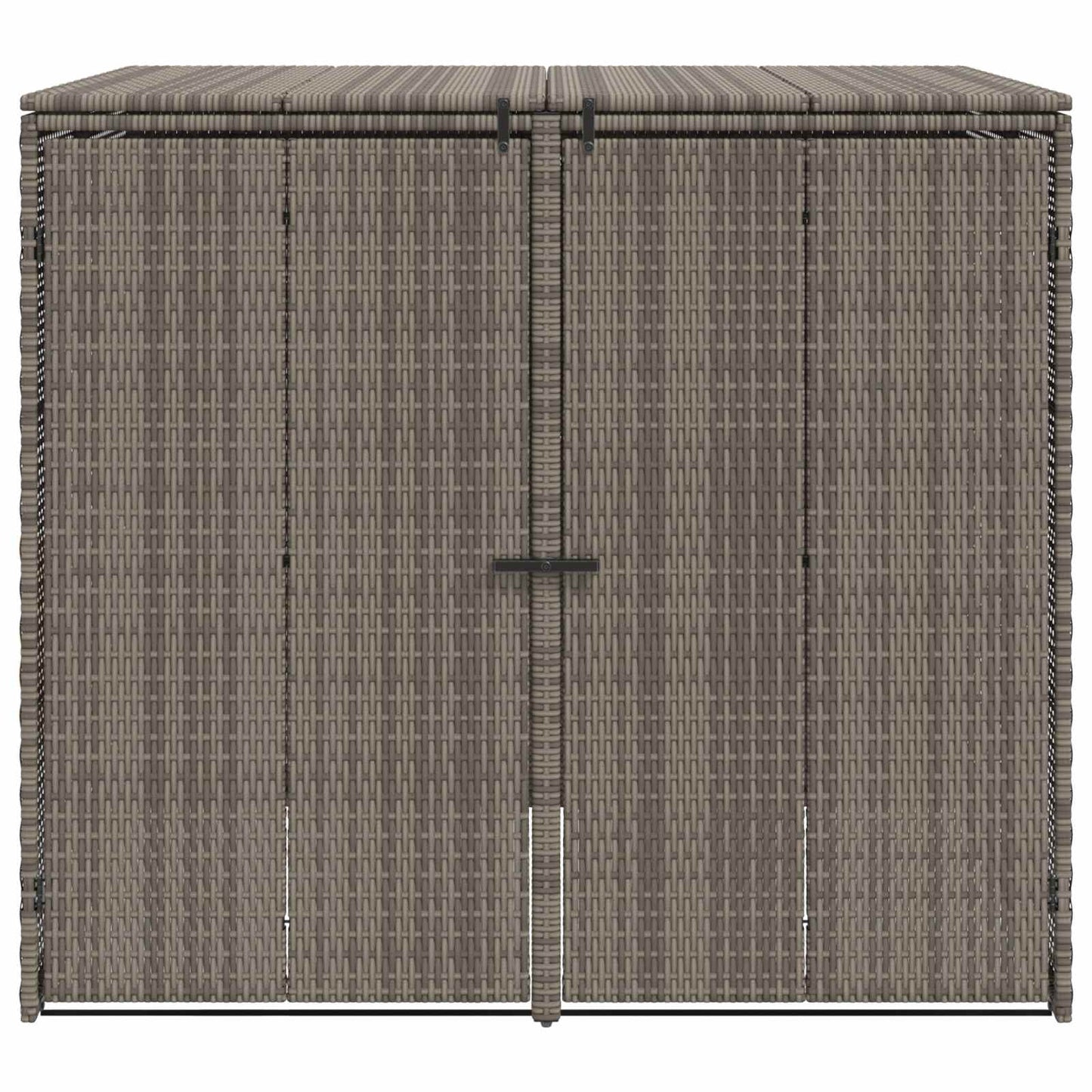 Affaldsbin boks 2 stk. Grå 130 x 80 x 115 cm Polyethylen