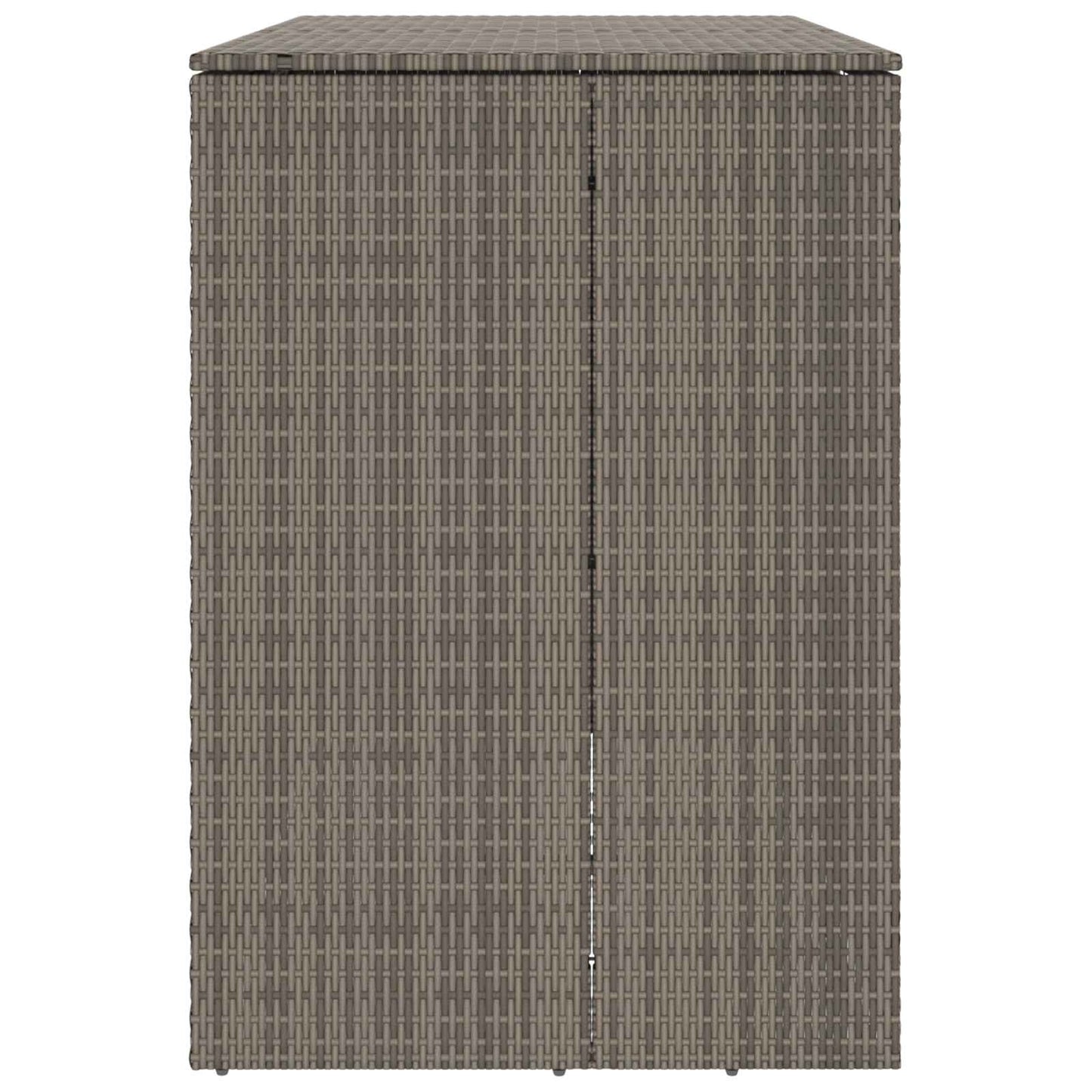 Affaldsbin boks 2 stk. Grå 130 x 80 x 115 cm Polyethylen