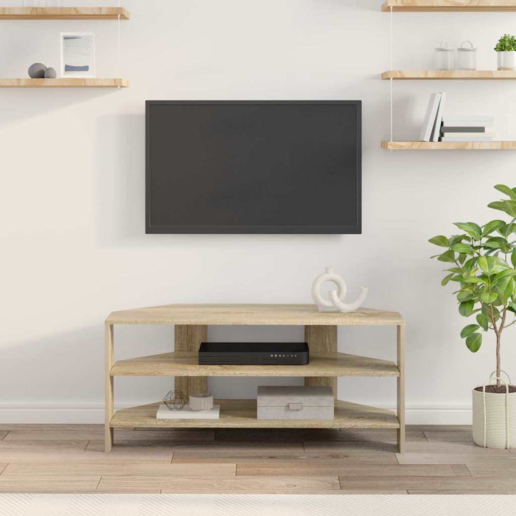 HjørneTVskab 100 x 40,5 x 45 cm Sonoma-eg Konstrueret træ