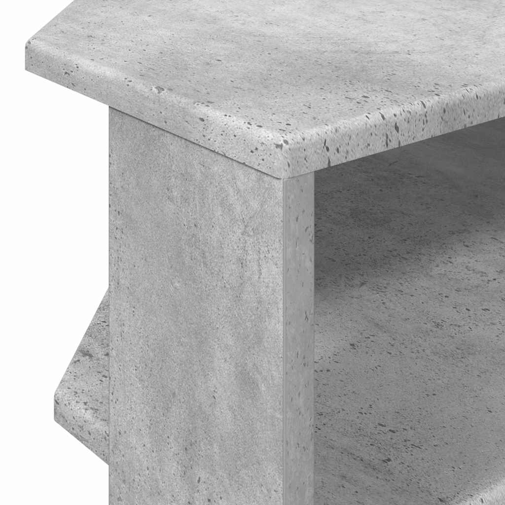 HjørneTVskab 100 x 40,5 x 45 cm Betongrå Konstrueret træ