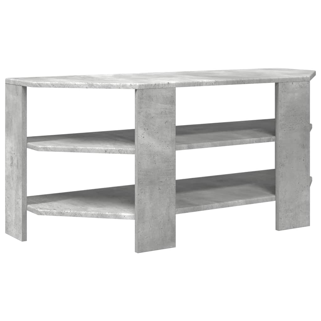 HjørneTVskab 100 x 40,5 x 45 cm Betongrå Konstrueret træ
