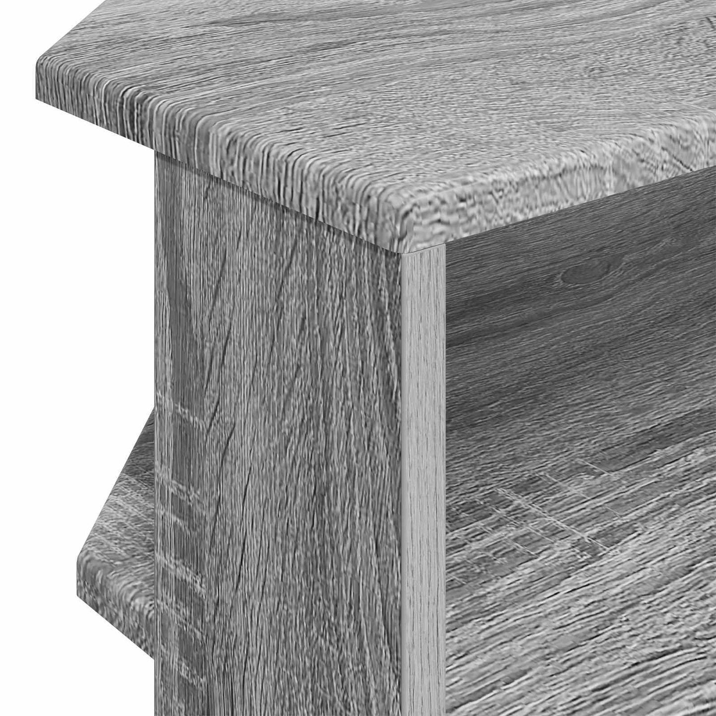HjørneTVskab 102x40,5x45cm Grå Sonoma Konstrueret træ