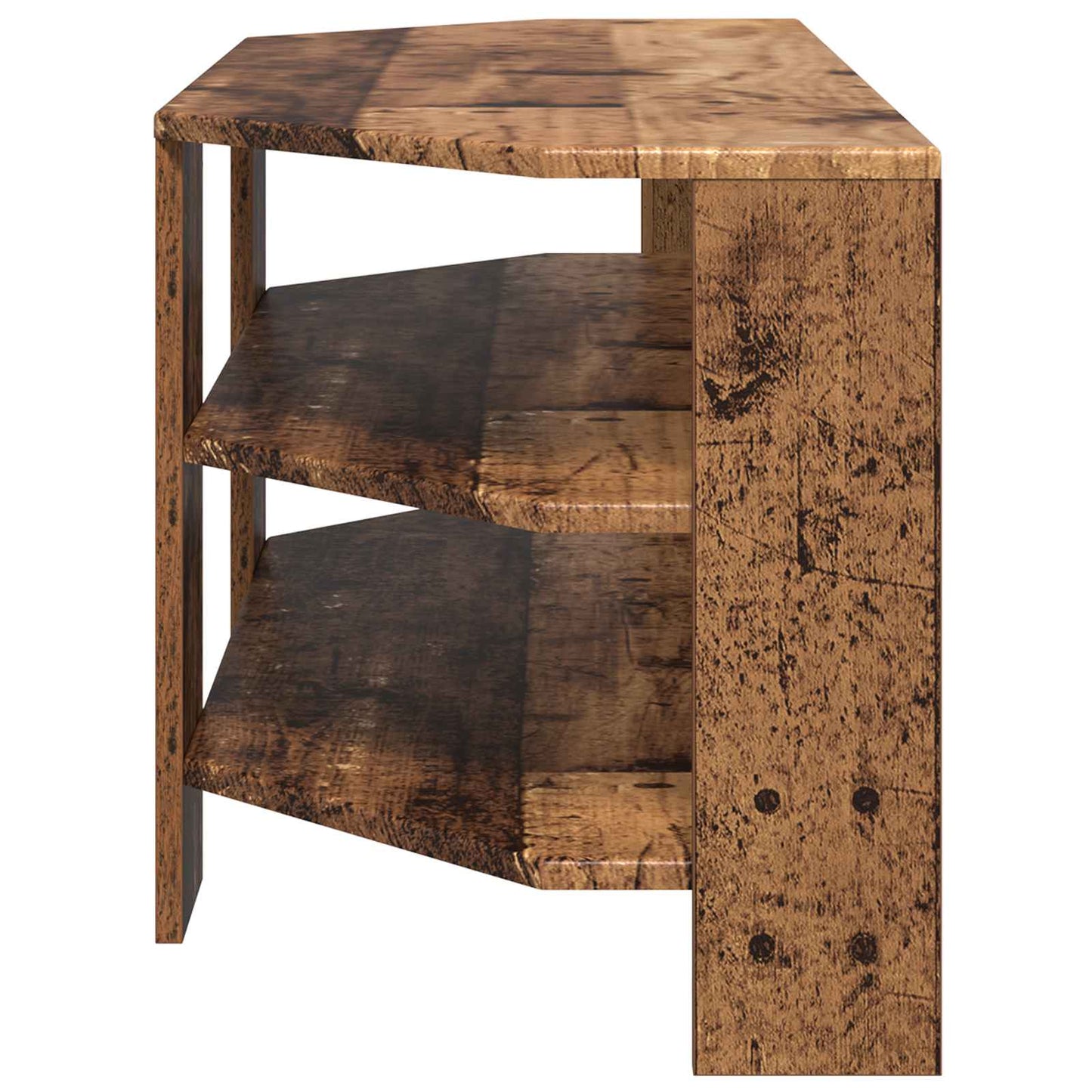 HjørneTVskab 100 x 40,5 x 45 cm Gammelt træ Konstrueret træ