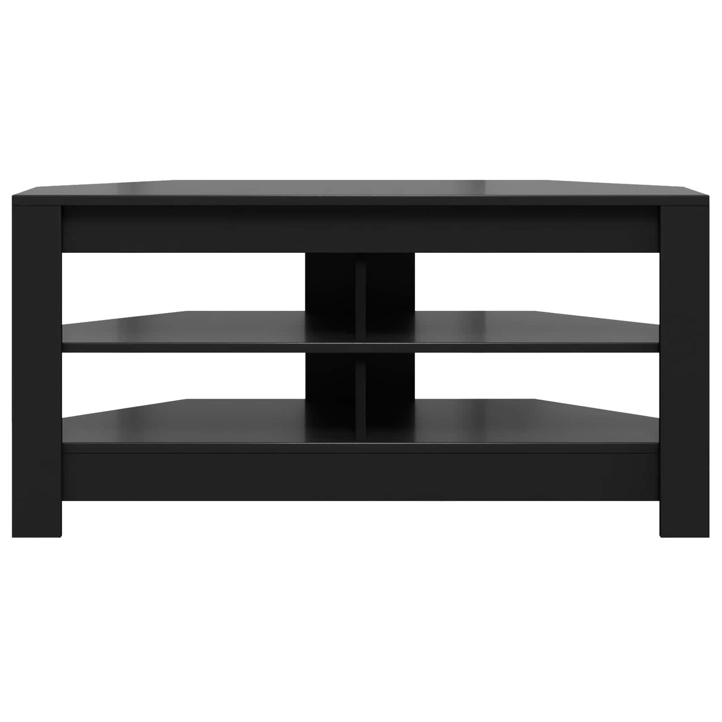 HjørneTVskab 102 x 41 x 50 cm Sort Konstrueret træ