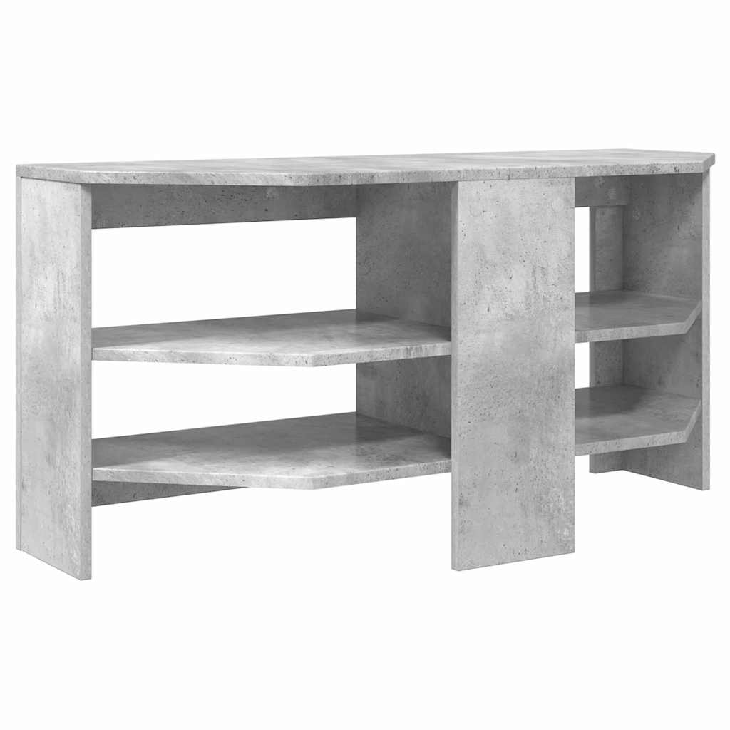 HjørneTVskab 102 x 41 x 50 cm Betongrå Konstrueret træ