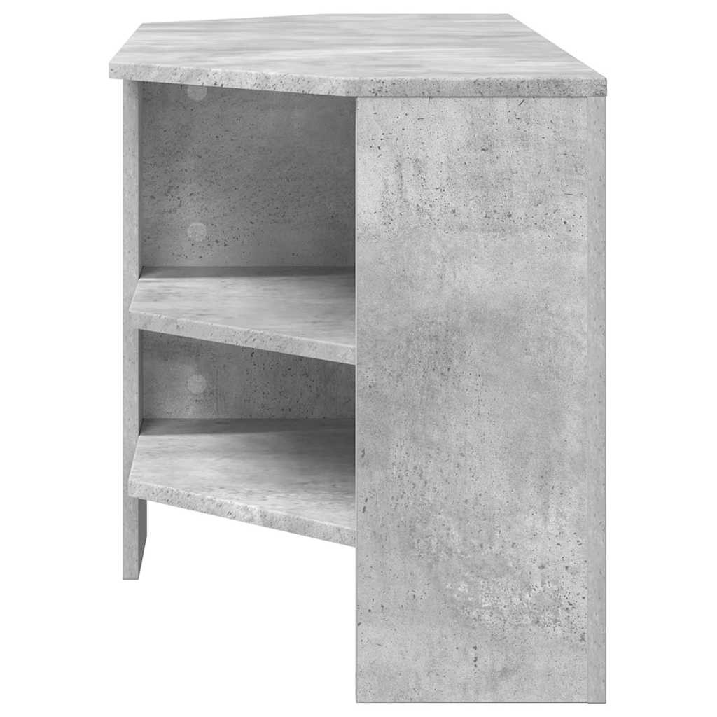HjørneTVskab 102 x 41 x 50 cm Betongrå Konstrueret træ